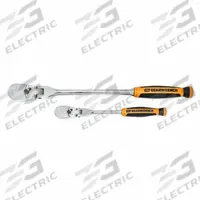 GEARWRENCH Hand Ratchet: Pear, Reversible, Full Polish Chrome, 4° Min Arc Swing, Non-Magnetic (MPN 81204T). Key specifications — attr1205598: Reversible; attr1205605: Quick-Release Not Included; attr1205626: Full Polish Chrome; attr1205607: Pear; attr1205624: GEARWRENCH.