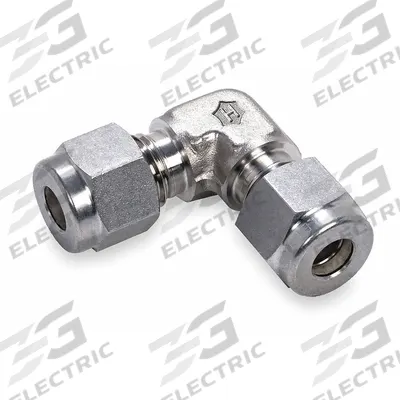 HAM-LET Compression Fitting Elbow: 18 mm OD x 18 mm OD Fitting Size - Double-Ferrule Stainless Steel Fittings