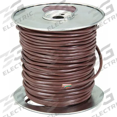 SOUTHWIRE Thermostat Wire: 20 AWG Conductor Size, 8 Conductors, 250 ft Overall Lg - Nonplenum-Rated Thermostat Wires