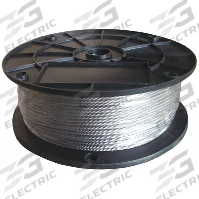 APPROVED VENDOR Wire Rope: Stainless Steel, 1 x 19, 30 lb Working Load Limit - Corrosion-Resistant Stainless-Steel Wire Rope