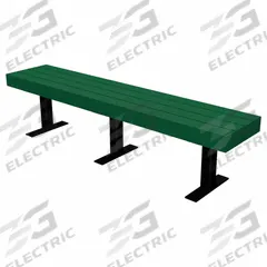 ULTRASITE Outdoor Bench: Trailside, 96 in Overall Lg, 17 1/4 in Overall Ht, Green, Black, Surface (MPN PB 8GRETRA). Key specifications — Manufacturer Part Number: PB 8GRETRA; Brand: ULTRASITE; Frame Color: Black; Product Type: Outdoor Bench; Seat Color: Green; Series: Trailside.
