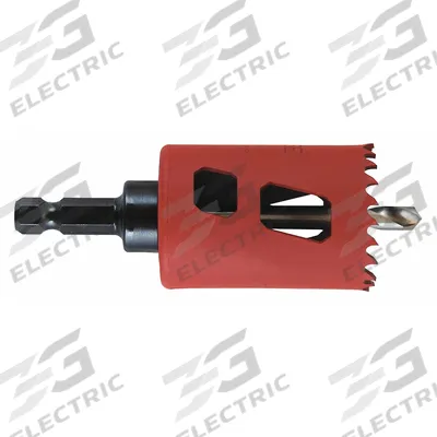 MORSE Hole Saw: 1 13/16 in Saw Dia., 5/6 Teeth per Inch, 1 7/8 in Max. Cutting Dp - Multi-Material-Cutting Hole Saws with Attached Arbor
