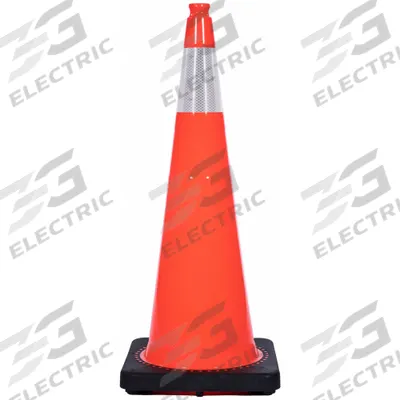 APPROVED VENDOR Traffic Cone with Bands: MUTCD/NCHRP-350, 36 in Cone Ht, Orange, High-Intensity Prismatic - Traffic Cones for Roadway Use