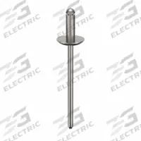 Blind Rivet,1 15/23" L,1/8" dia,PK500: Inch, 1 21/32 in Overall Lg, 11/32 in Body Lg, Plain, 500 PK (MPN U34181.012.0043). Key specifications — Brand: APPROVED VENDOR.