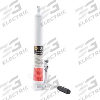 OMEGALIFT Crane Jack,3 tons: Crane Jack, 3 ton Load Capacity, White - Replacement Hydraulic Jacks for Engine Cranes
