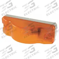 GROTE Side Turn Marker Lamp: Incandescent, Turn Signal Light, Amber, Rectangular, 2 in Overall Ht (MPN 53063). Key specifications — Standards: FMVSS 108; Electrical Connection: Pigtail; Brand: GROTE; Installation Type: Permanent; Lens Color: Amber; Mount Type: Screw; Lighting Technology: Incandescent; Light Type: Turn Signal Light.