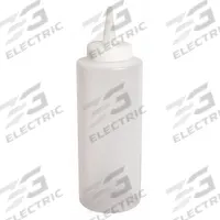 CRESTWARE Squeeze Bottle: 12 fl oz Capacity, 2 1/4 in Opening Dia, 7 1/2 in Overall Ht, Clear (MPN SB12C). Key specifications — Dishwasher Safe: No; Brand: CRESTWARE; Color: Clear.