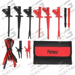 POMONA Test Lead Kit: CAT III 1000V, Std Probe, 1,000 V Max Volt, 10 A Max Current, 4 ft Lg (MPN 5904-G). Key specifications — Brand: POMONA.