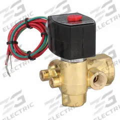 REDHAT Solenoid Valve: 3-Way, Normally Closed, 1/4 in Pipe Size, 24V DC, Explosion Proof/Watertight (MPN EF8321G00124/DCDD). Key specifications — Pipe Size: 1/4 in; Voltage: 24V DC; Brand: REDHAT; Coil Enclosure: Explosion Proof.