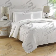 MARTEX Blanket: King, 106 in Overall Lg, 94 in Overall Wd, T130, Polyester, White, Quilted, Basics (MPN 1B05908). Key specifications — Color: White; Fabric Material: 70% Polyester; Fiberfill Material: Polyester; Thread Count: T130; Brand: MARTEX.