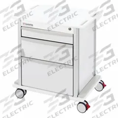 MARKETLAB Compact Medical Supply Cart: Aluminum, (2) Swivel/(2) Swivel with Brake, White, White (MPN 19689). Key specifications — Material: Aluminum; Drawer Color: White; Brand: MARKETLAB; Caster/Wheel Configuration: (2) Swivel; Cabinet Color: White.