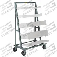 LITTLE GIANT Bin Cart: 2,000 lb, Gray, 24 in L x 40 in W x 67 in H, 1 Usable Sides (MPN AFS-2440-6PH). Key specifications — attr1344497: Gray; attr1344509: (2) Rigid; attr1344548: LITTLE GIANT.