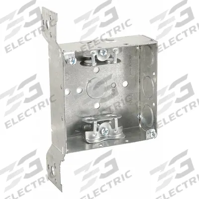 RACO Electrical Box: Steel, Steel - 4" x 4" Square Box Material & Nominal Size - Standard Electrical Boxes