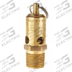 CONRADER Safety Valve: Soft Seat, 1/2 in (M)NPT Inlet (In.), 5/16 in (F)NPT Outlet (In.), Viton (MPN SRV390-1/2-SS-CE-150). Key specifications — attr291993: Soft Seat; attr291998: Stainless Steel; attr292007: Viton; attr292009: Stainless Steel; attr294753: CONRADER.