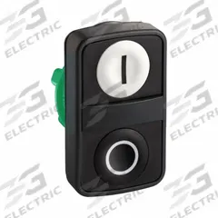SCHNEIDER ELECTRIC Multihead Operator: Non-Illuminated, 2 Button, Flush Profile, 22 mm Mounting Size (MPN ZB5AA7121). Key specifications — attr211308: SCHNEIDER; attr1026606: Momentary/Momentary; attr1026618: I; attr1026638: XB5; attr1063632: Non-Metallic.