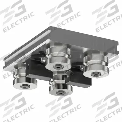 HEPCOMOTION Carriage: For 44 mm Rail Wd, Roller, GV3 Std Carriage, 35.8 mm Carriage Ht - HepcoMotion GV3 Roller Carriages