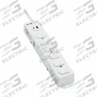 EATON TRIPP LITE Outlet Strip: 6 Outlets, 1 1/2 ft Cord Lg, 15 A Current, UL 1363, White, 5-15P (MPN PS-602-HGUSB). Key specifications — Brand: EATON TRIPP LITE; Mounting Style: Keyhole.