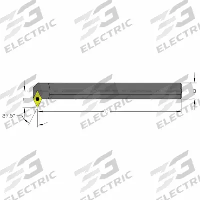 ULTRA-DEX USA Indexable Boring Bar: S12Q SDNCR3 (MPN 957-000-343) - Indexable Boring Bars