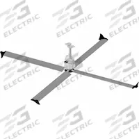 SKYBLADE Ceiling Fan: 29,942 cfm Airflow, 7 ft Blade Dia, Variable Speeds, 230V AC, Three Phase (MPN G420-0721-423-3). Key specifications — Voltage: 230V AC; Light Kit: No; Series: G420; Number of Speeds: Variable; Phase: Three; Current: 2.4 A; Brand: SKYBLADE.
