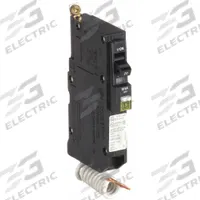 SQUARE D Miniature Circuit Breaker: 20 A, 120/240V AC, Single Phase, 10kA at 120/240V AC, 1 Poles (MPN QOB120CAFI). Key specifications — Phase: Single; Amps: 20 A; AC Voltage Rating: 120/240V AC; Max. AIR Rating: 10kA at 120/240V AC; For Use With: QO Load Centers and NQ Panelboards; Brand: SQUARE D.