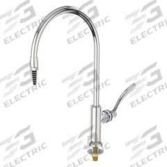 INSTOCK Laboratory Faucet: Faucet, Single-Post, For Cold Water Media, 1 Handles, 1 Outlets, Brass (MPN GRL611-8-BH). Key specifications — Brand: INSTOCK; Color/Finish: Chrome; Inlet Connection Type: IPS; Index Text: CW; Product Type: Faucet; Index Color: Green; Flow Pattern: Inline.