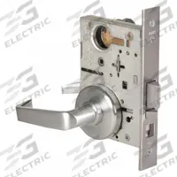BEST Door Lockset: Office Lever Locksets, Chrome, ADA Compliant, Interchangeable Core (MPN 45H7T15H626RHRB). Key specifications — attr1024149: Not Ligature-Resistant; attr1011488: BEST; attr1024446: F13; attr1011524: No Message; attr1011506: 40H Rose; attr1011485: Yes; attr1059461: Satin Chromium-Plated : Stainless Steel.