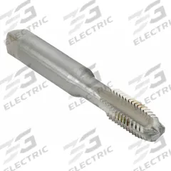 CLEVELAND Straight Flute Tap: 1/4"-20 UNC, H3 / 2B, 4 Flute, Plug Chamfer, LH, High Speed Steel (MPN C60748)