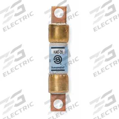 BUSSMANN Semiconductor Fuse: KAC Series, Fast-Acting, 20 A, 600 V AC - Fast-Acting Bolt-On Fuses