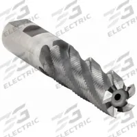 OSG Roughing End Mill: Cobalt, TiCN Coated, 6 Flute, Fine Pitch, 1-1/4" Mill Dia, 4" LOC, 6-1/2" OAL (MPN 4562508)