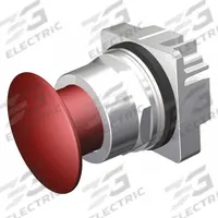 SIEMENS Mushroom Head Push Button: 30 mm, Metallic, Maintained (MPN 52PP2A2). Key specifications — Action: Maintained; Brand: SIEMENS; Series: 52; Push Button Material Type: Metallic.