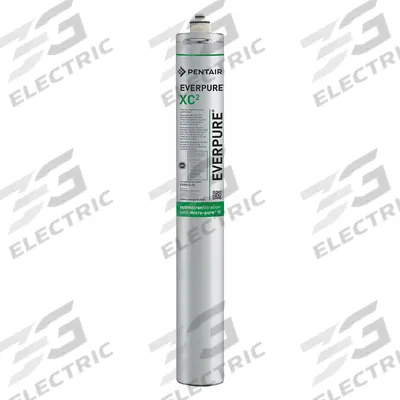 PENTAIR/EVERPURE Quick-Connect Water Filter: 0.5 micron, 1.7 gpm, 12,000 gal - Quick-Connect Drinking Fountain & Beverage Machine Water Filters