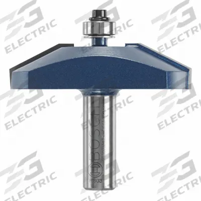 BOSCH Straight Cut Profile Router Bit: Fractional Inch, Carbide Tipped, 1 in Lg of Cut - Straight Profile Router Bits