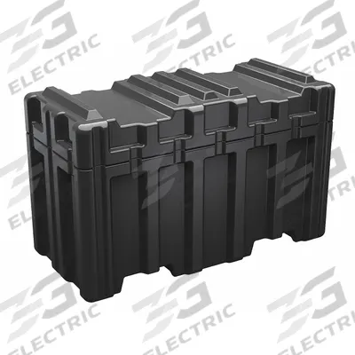 PELICAN Protective Case: 24 in x 53 7/8 in x 28 7/8 in Inside, No Foam, Black, No Wheels - Heavy-Duty Ribbed Protective Transport Cases