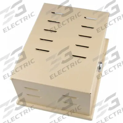 APPROVED VENDOR Universal Thermostat Guard: Hinged, Beige, Ring Base - Steel Thermostat Guards with Lock & Key