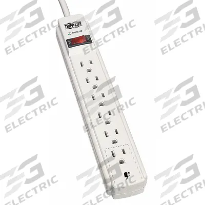 TRIPP LITE Outlet Strip: 6 Outlets, 15 ft Cord Lg, 800 J Rated Energy, 15 A Current - General Purpose Surge Protectors