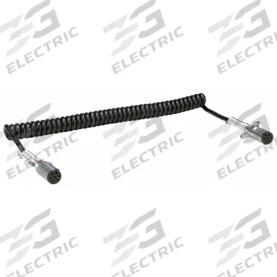 VELVAC Cord: 7-Way, Plastic, 0.5 ga_0.1 ga Wire Gauge, Vehicle and Trailer - Fleet and Vehicle Maintenance