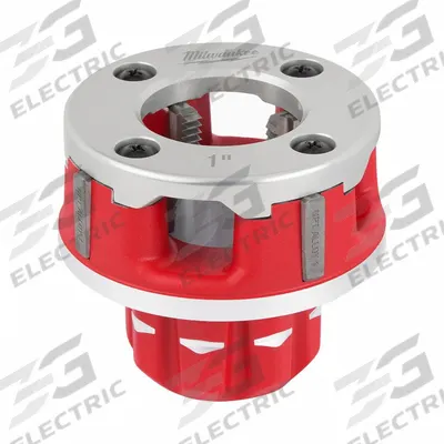 MILWAUKEE Pipe Threading Die Head: 11R, For 1 in Pipe, NPT, Alloy - Die Heads for Handheld Pipe Threaders