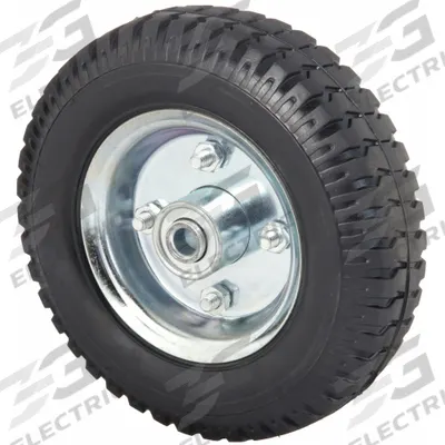 APPROVED VENDOR Solid Wheel: 8 in Wheel Dia., 2 in Wheel Wd, Rubber, 300 lb Load Capacity - Flat-Free Solid Rubber Wheels