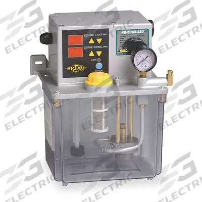 TRICO Automatic Lubrication Pump: Oil, 1 Feeds, 500 cc Max. Output Volume - Oil-Dispensing Machine-Mount Lubrication Systems