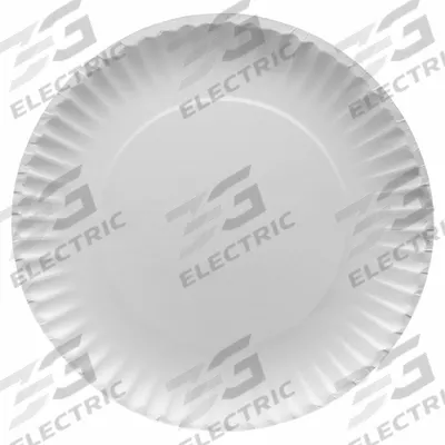 APPROVED VENDOR Disposable Paper Plate: White, Medium-Wt, 9 in Disposable Plate Size - Paper Plates
