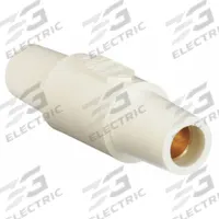 Gender Reversing Connector: Female-Female, White, 600V AC/600V DC, 400 A, 16 Series (MPN HBLDFW). Key specifications — Brand: HUBBELL.