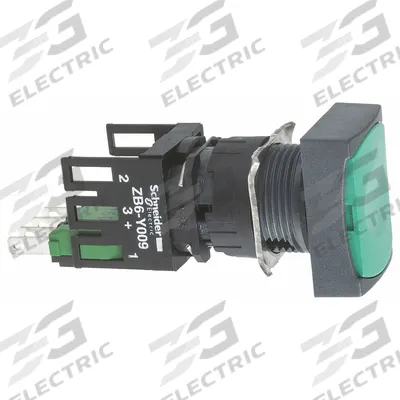 SCHNEIDER Flush Push Button Operator: Non-Illuminated, Flush Profile, Non-Metallic - Flush-Mount Push Buttons