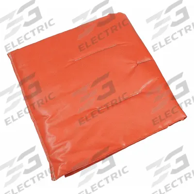 HI TEMP Welding Pad: Silicone-Coated Fiberglass, 1 ft Wd - Insulated Welding Pads