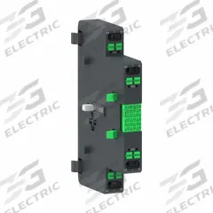 SCHNEIDER Auxiliary contact block: 2NO, 10 A Max Current (AC), Side Mount, Side-Mounted (MPN LAG8N203). Key specifications — Brand: SCHNEIDER; Compatible with Series: TeSys Giga.