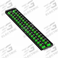 ERNST MANUFACTURING Socket Organizer: Green, 3 5/8 in Overall Wd, 34 Posts/Slots, Sockets (MPN 8487). Key specifications — attr1125333: (192) I.D. Stickers; attr1125346: ERNST MANUFACTURING; attr1125347: Green; attr1136588: Sockets; attr1125364: Socket Bit Tray.