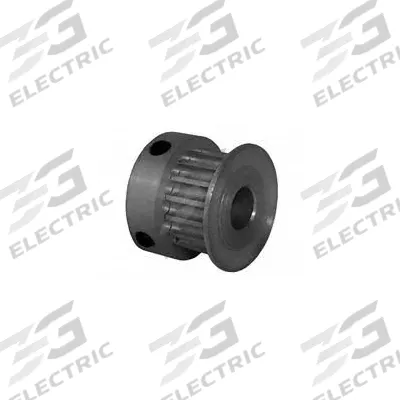 Dayton Timing Pulley: Curvilinear, Fixed, For 6 mm Belt Wd, 16 Teeth, 3 mm Pitch - HTD Section Fixed-Bore Timing Pulleys with Hub