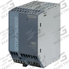 SIEMENS Stabilized Power Supply: DIN Rail, 480 W Output Power - Rated, 20 A Current - Output, Metal (MPN 6EP34368SB000AY0). Key specifications — attr1044898: Three; attr1044874: Metal; attr1044879: 400 to 500V AC; attr211400: SIEMENS.
