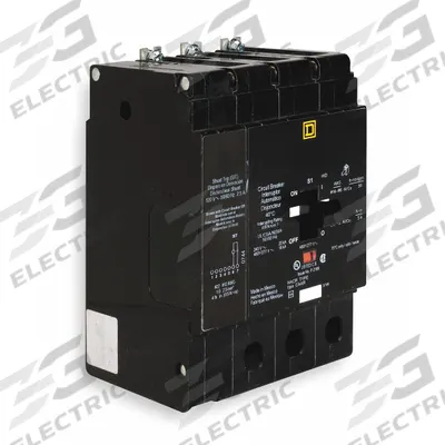 SQUARE D Miniature Circuit Breaker: 50 A, 277/480V AC, Three Phase, 18kA at 277/480V AC - EDB & EGB Series, Bolt-On Square D Miniature Circuit Breakers