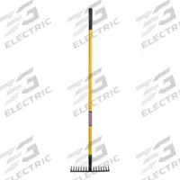WESTWARD Level Head Rake, 16 Steel Tines: Steel, Fiberglass Handle, Straight Handle Type (MPN 822H59). Key specifications — Tine Material: Steel.