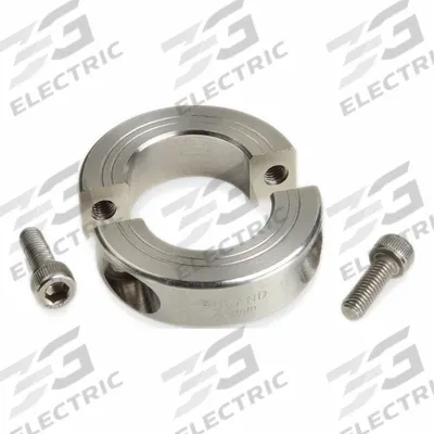 RULAND MANUFACTURING Shaft Collar: 2-Piece, Metric with Inch Bore, Round, Clamp-On - Titanium Shaft Collars